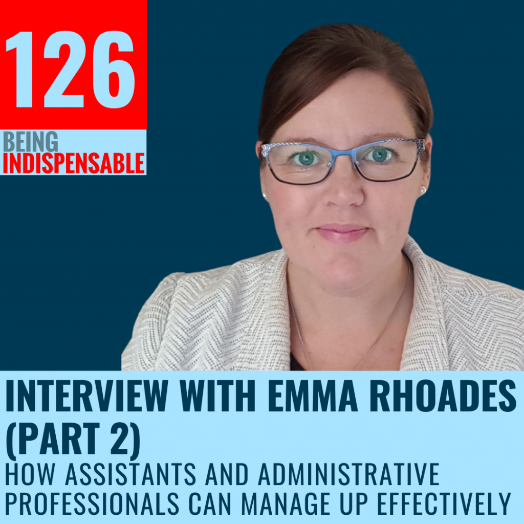 Emma Rhoades podcast interview with Liz Van Vliet of My EA Career